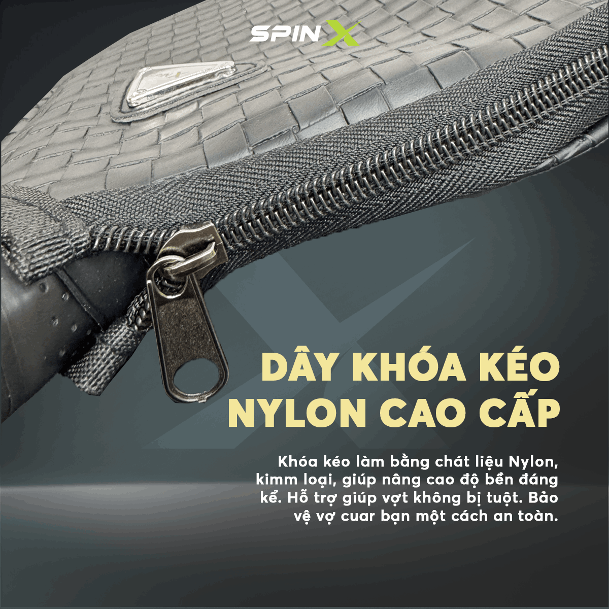 Bao Vợt Da Pickleball Spinx Chính Hãng - Bảo Vệ Vợt Hoàn Hảo - Chất Liệu Cao Cấp - Nhỏ Gọn - Thông Thoáng - Dày Mịn - Siêu Bền